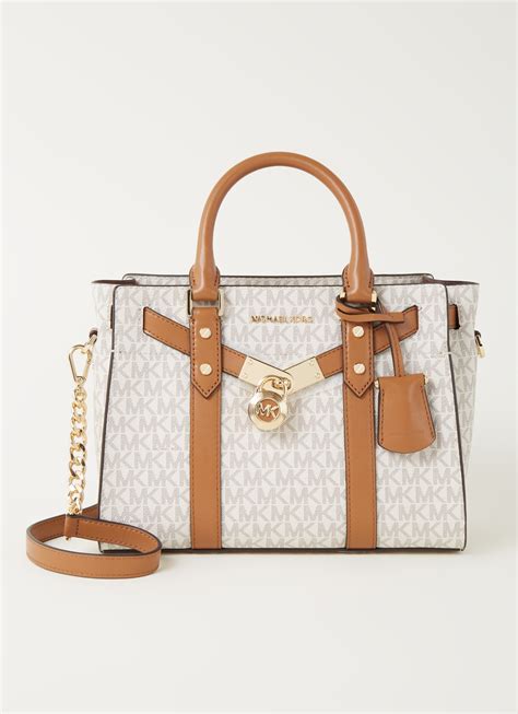 sac michael kors hamilton beige|Michael Kors Hamilton leather.